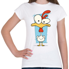 PRINTFASHION Csirke - Női póló - Fehér női póló