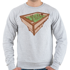 PRINTFASHION Csocsó asztal - Férfi pulóver - Sport szürke férfi pulóver, kardigán