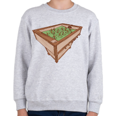 PRINTFASHION Csocsó asztal - Gyerek pulóver - Sport szürke