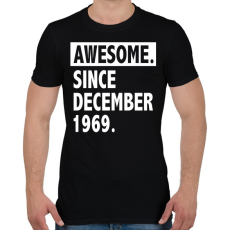 PRINTFASHION Csodálatos 1969 december óta - Férfi póló - Fekete