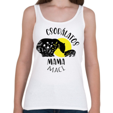 PRINTFASHION Csodálatos mama maci - Női atléta - Fehér női trikó