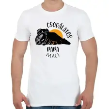 PRINTFASHION Csodálatos papa maci - Férfi póló - Fehér férfi póló