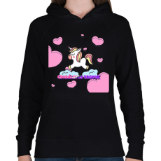 PRINTFASHION CSODÁLATOS VAGYOK  - Női kapucnis pulóver - Fekete