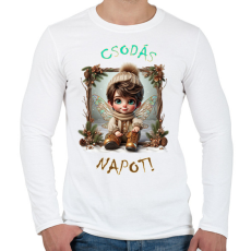 PRINTFASHION Csodás napot! - Férfi hosszú ujjú póló - Fehér
