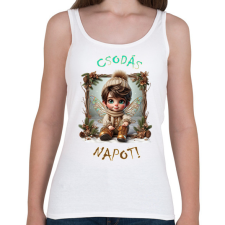 PRINTFASHION Csodás napot! - Női atléta - Fehér női trikó