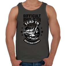 PRINTFASHION Csodás utak - Férfi atléta - Sötétszürke