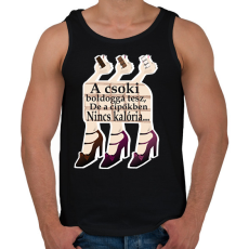 PRINTFASHION csoki és cipők - Férfi atléta - Fekete