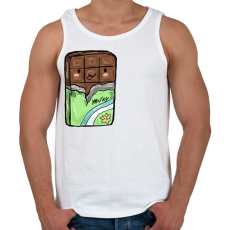 PRINTFASHION Csoki - Férfi atléta - Fehér