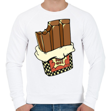 PRINTFASHION Csoki - Férfi pulóver - Fehér férfi pulóver, kardigán