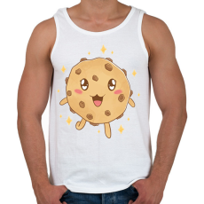 PRINTFASHION Csokis keksz - Férfi atléta - Fehér