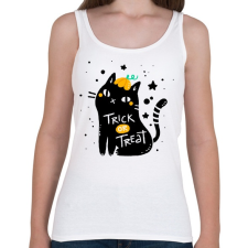 PRINTFASHION Csokit vagy csalunk - Női atléta - Fehér női trikó