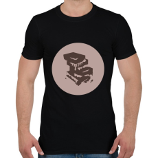 PRINTFASHION csokoládé - Férfi póló - Fekete