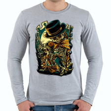 PRINTFASHION Csont bandita - Férfi hosszú ujjú póló - Sport szürke férfi póló