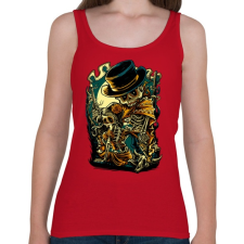 PRINTFASHION Csont bandita - Női atléta - Cseresznyepiros női trikó