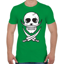 PRINTFASHION Csontbajusz - Férfi póló - Zöld férfi póló