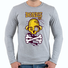 PRINTFASHION Csontok - Férfi hosszú ujjú póló - Sport szürke