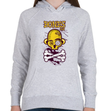 PRINTFASHION Csontok - Női kapucnis pulóver - Sport szürke női pulóver, kardigán
