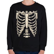 PRINTFASHION csontváz 2 - Gyerek pulóver - Fekete