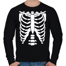 PRINTFASHION Csontváz - Férfi pulóver - Fekete férfi pulóver, kardigán