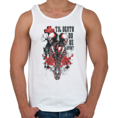 PRINTFASHION Csontvázak - Amíg a halál el nem választ - Férfi atléta - Fehér