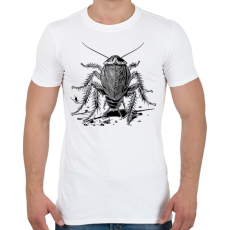 PRINTFASHION Csótány rajz - Férfi póló - Fehér