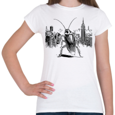 PRINTFASHION Csótány rajz - Női póló - Fehér