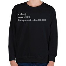 PRINTFASHION CSS - thsirt - Gyerek pulóver - Fekete gyerek pulóver, kardigán