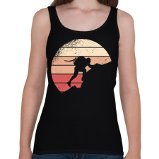 PRINTFASHION Csúcstámadás - Női atléta - Fekete női trikó