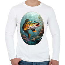 PRINTFASHION Csuka - Férfi hosszú ujjú póló - Fehér férfi póló