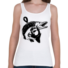PRINTFASHION csuka - Női atléta - Fehér női trikó