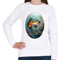 PRINTFASHION Csuka - Női pulóver - Fehér