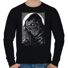 PRINTFASHION Csuklyás - Férfi pulóver - Fekete férfi pulóver, kardigán