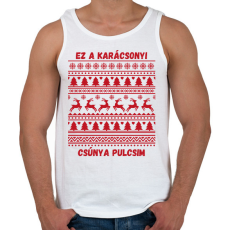 PRINTFASHION csúnya pulcsi - Férfi atléta - Fehér