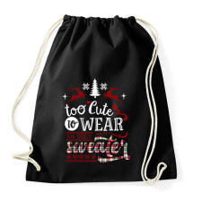 PRINTFASHION csúnyapulcsi - Sportzsák, Tornazsák - Fekete tornazsák