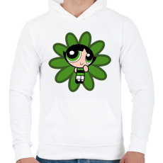 PRINTFASHION Csuporka - Férfi kapucnis pulóver - Fehér