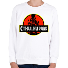 PRINTFASHION Cthulhu Park - Gyerek pulóver - Fehér gyerek pulóver, kardigán