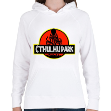 PRINTFASHION Cthulhu Park - Női kapucnis pulóver - Fehér