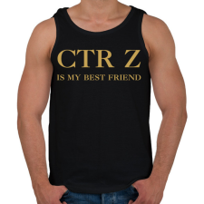 PRINTFASHION CTR+Z is my best friend - Férfi atléta - Fekete atléta, trikó