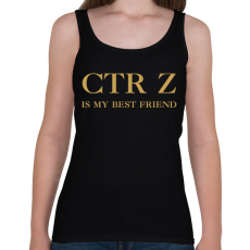 PRINTFASHION CTR+Z is my best friend - Női atléta - Fekete