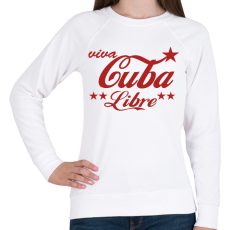 PRINTFASHION Cuba libre - Női pulóver - Fehér