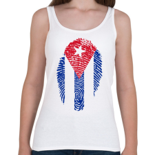 PRINTFASHION cuba - Női atléta - Fehér női trikó