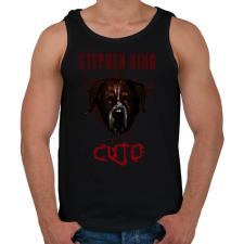 PRINTFASHION cujo 2 - Férfi atléta - Fekete atléta, trikó