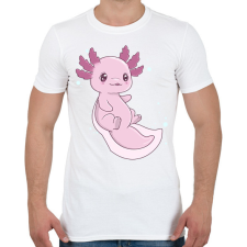 PRINTFASHION Cuki axolotl - Férfi póló - Fehér férfi póló