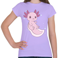 PRINTFASHION Cuki axolotl - Női póló - Viola