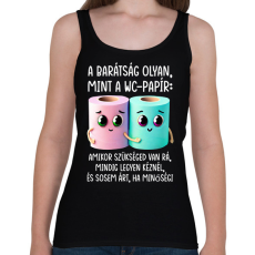 PRINTFASHION Cuki Barátok - Női atléta - Fekete