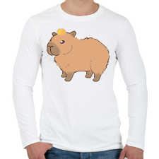 PRINTFASHION Cuki caybara - Férfi hosszú ujjú póló - Fehér férfi póló