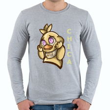 PRINTFASHION Cuki Chica - Férfi hosszú ujjú póló - Sport szürke férfi póló