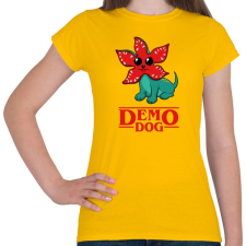 PRINTFASHION Cuki demodog - Női póló - Sárga női póló