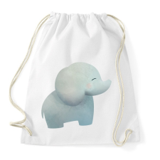PRINTFASHION Cuki elefánt - Sportzsák, Tornazsák - Fehér tornazsák
