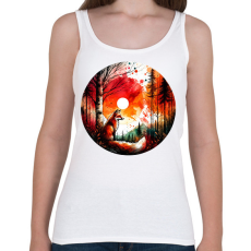 PRINTFASHION Cuki erdei róka - Női atléta - Fehér